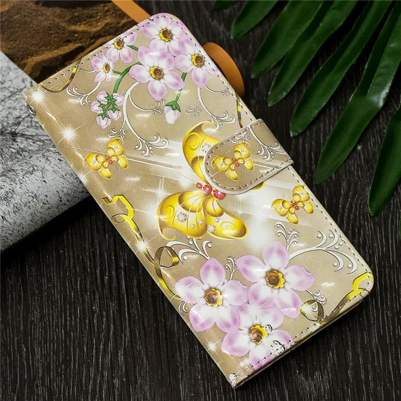 Кожаный флип-чехол для huawei mate 20 Lite, чехол для huawei mate 20 Lite, чехол с цветком и 3D рисунком, кошелек, чехол для телефона s Etui