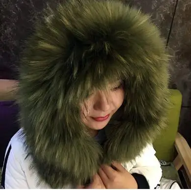 green jacquard Женская ночная рубашка платье ночнушка из искусственного с воротником из меха лисы енота пуховик, верхняя одежда с капюшоном и воротником; зимняя шаль шарф накидка женские зимние теплые детские воротник из искусственного меха 002 - Цвет: green jacquard