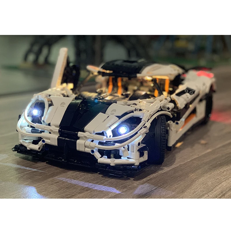 Светодиодный фонарь для 20086 20001 Bugatti Chiron 911 GTRS Ford Mustang совместимый LegoSet Technic 42083 42056