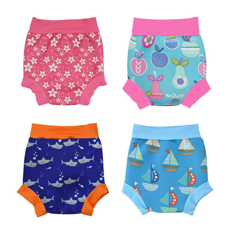 Новые модные детские плавки трусы для мальчиков и девочек маленьких с героями