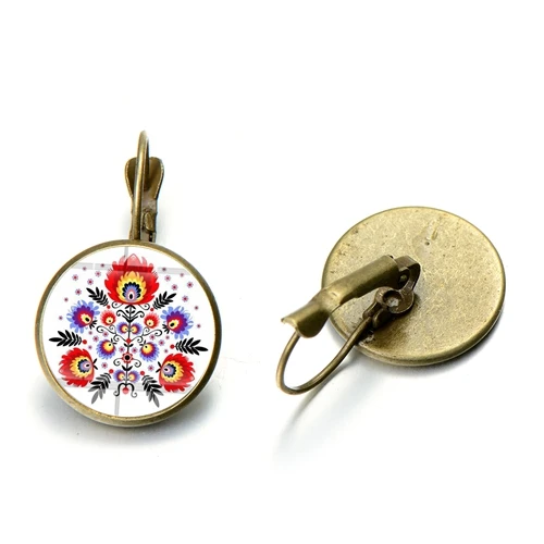 Style 6 SONGDA Boho польский народный Узор Серьги Геометрические арт Стекло Gem Длинные Висячие серьги для Для женщин Мода ювелирные изделия оптом Brincos - Окраска металла: Style 6
