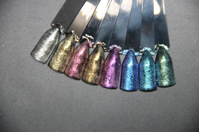 Docaty Новый 8 видов цветов Блестящий Порошок для ногтей натирания своими руками