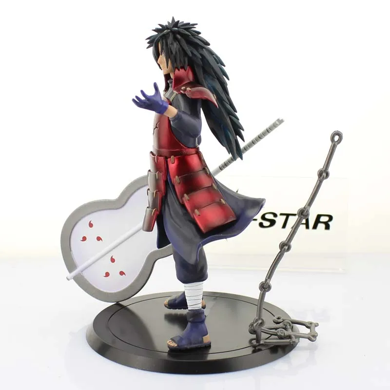 Бесплатная доставка 7 &quotНаруто Shippuden аниме Мадара Учиха в коробке 17 см ПВХ