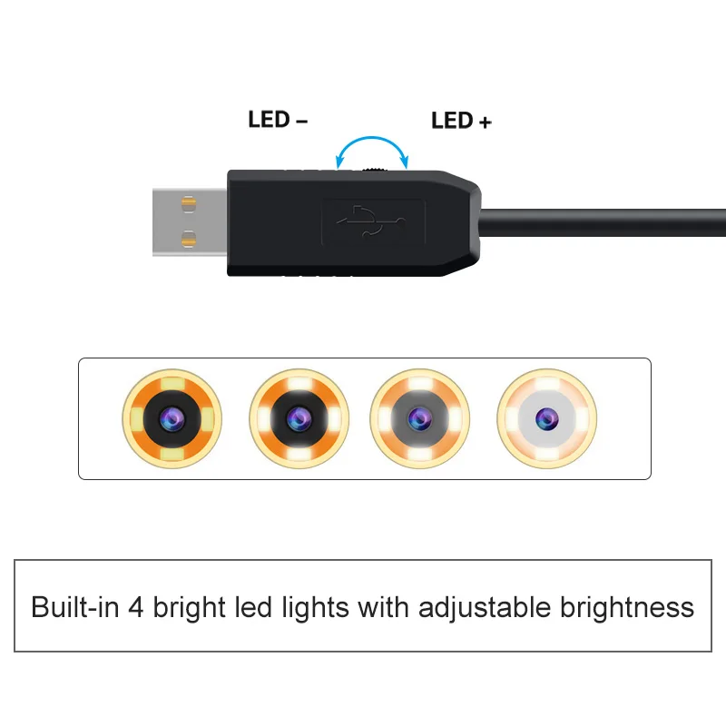 Эндоскоп 14 5 мм с объективом USB водонепроницаемая камера бороскоп IP67 20 м/25 м со