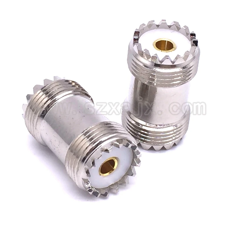 2 X 2PCS Коннектор JX 2pcs RF коаксиальный адаптер UHF PL259 SO239 к UHF PL259 SO239 Тип соединителя - Цвет: 2 X 2PCS