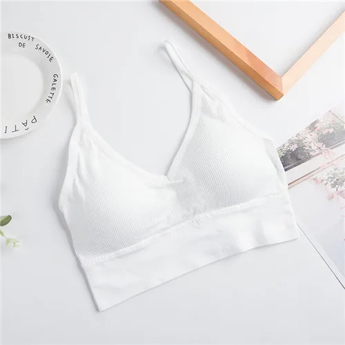 New Sexy Bra Women Cup Plus Breathable Bras Fitness Tops Brassiere Bralette Female Tube Top Underwear Bralet - Цвет: White