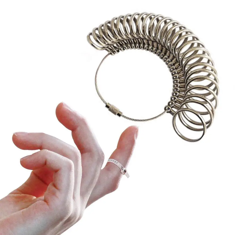 Hot US UK EU Metal Finger Ring Gauge Sizer Jewelry Making Size Measuring Tools Set Tool | Украшения и аксессуары