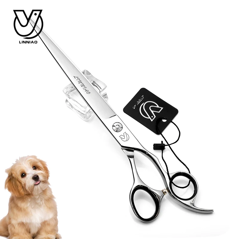 

Professional Shears 8 inch Dog Pet Grooming Scissors Barber Haircut Supplier Instruments Straight Thinning Scissor