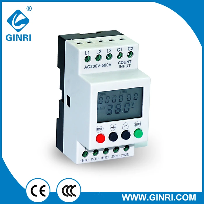 JVR800-1 LCD Display Three-phase Voltage Monitoring Relays with counting and timing | Обустройство дома