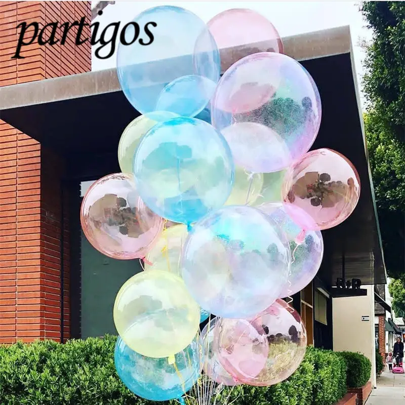 

1pcs 18/24/36inch no wrinkle Crystal Bobo Balloon Party Decor Transparent Clear Helium Bubble Balloon Wedding decoration