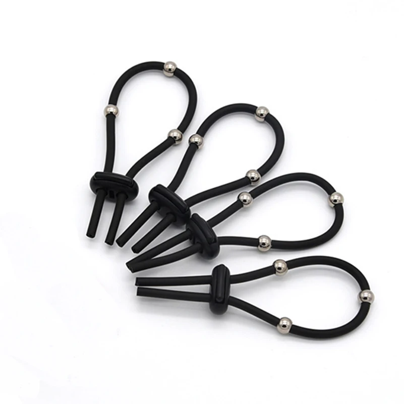 Стальной шарик кольцо для пениса Электрический ударопрочный кабель электрошок