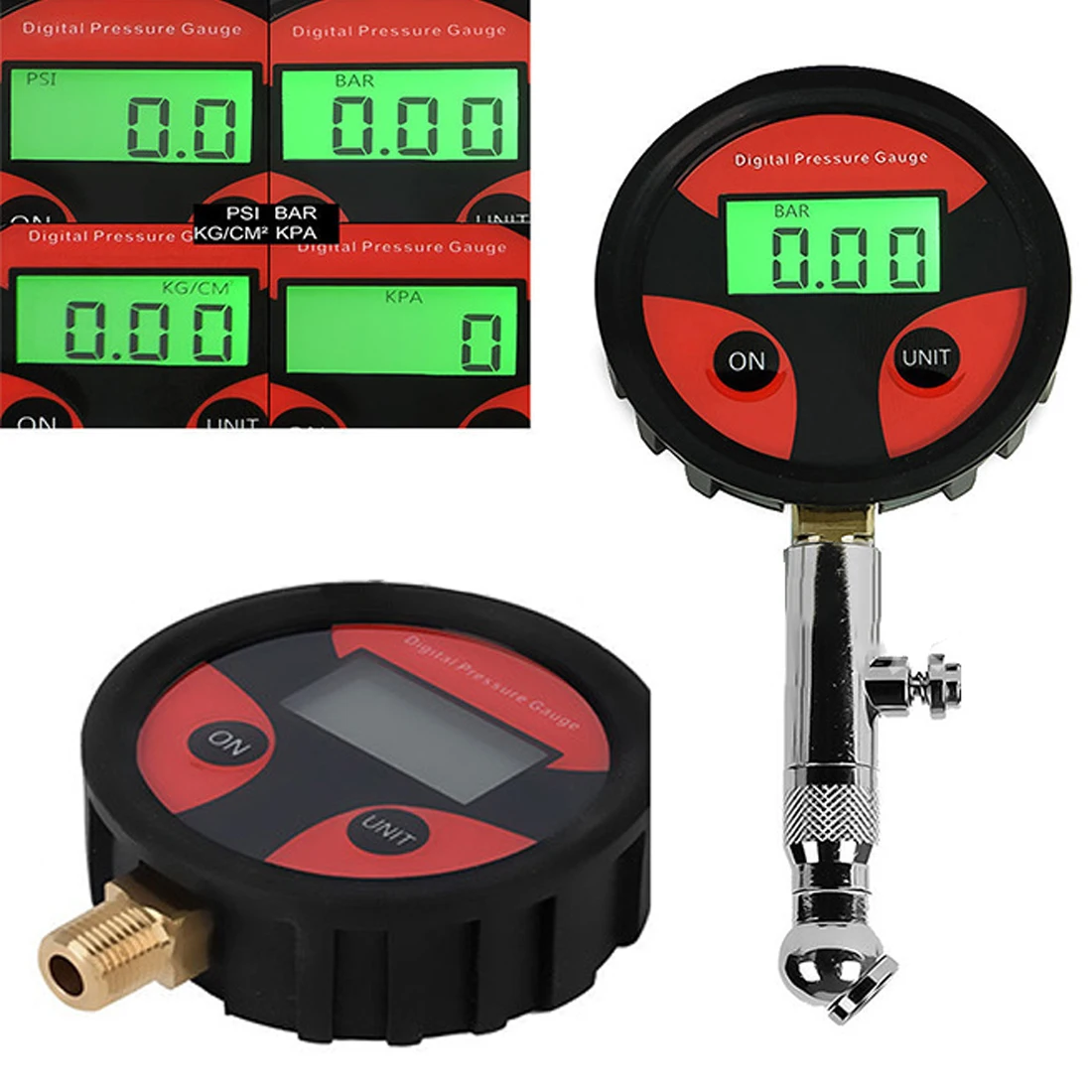 360 Вращение 0-200PSI lcd цифровой датчик давления воздуха в шинах для мотоцикла для автомобиля грузовика мотоцикла Тестер Система мониторинга