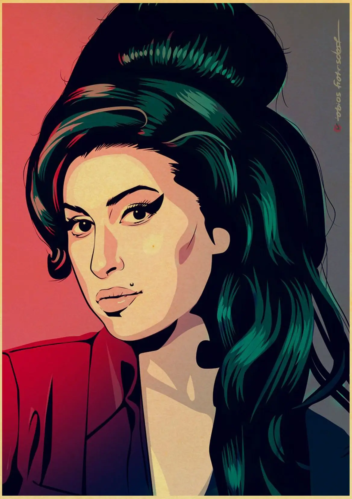 D113 Amy Winehouse винтажные плакаты печать настенная живопись высокого качества декор плакат настенная живопись украшение дома - Цвет: D113
