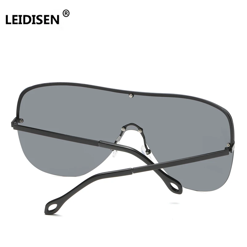 LEIDISEN One Piece Big Frame Polarized Sunglasses Men Classic UV400 Sun Glasses Women Large Outdoor Sunglass Goggles | Аксессуары для