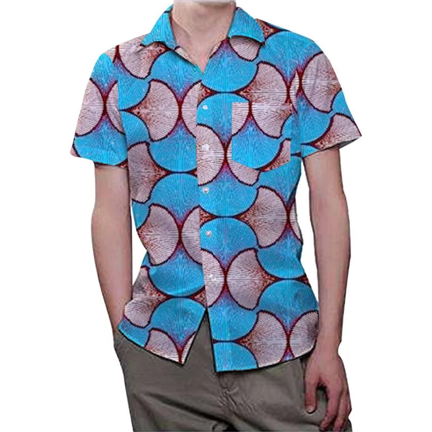 2018 мужские топы в африканском стиле Дашики мужская одежда модные рубашки с