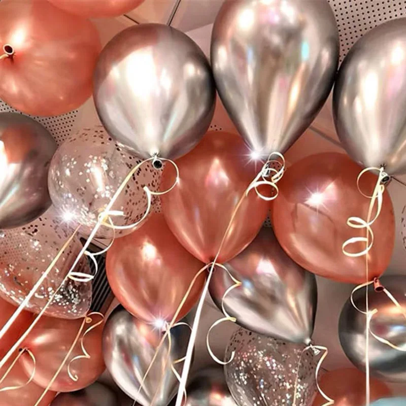 12 дюймовый толстый перламутровый металлический цветной воздушный шар фото