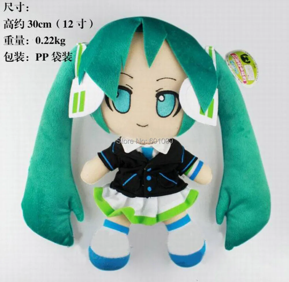 2 стиля Вокалоид Hatsune Снежная Мику и школьная форма 1" 30 см плюшевые куклы-животные подарки в розницу