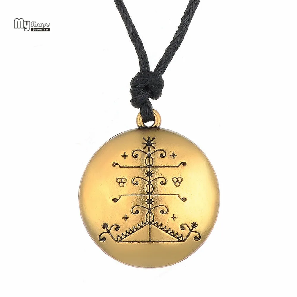 Моя форма Ogou Feray Voodoo массивное ожерелье Loa Veve амулет кулон s Vodoun Lwa Talisman чокер для