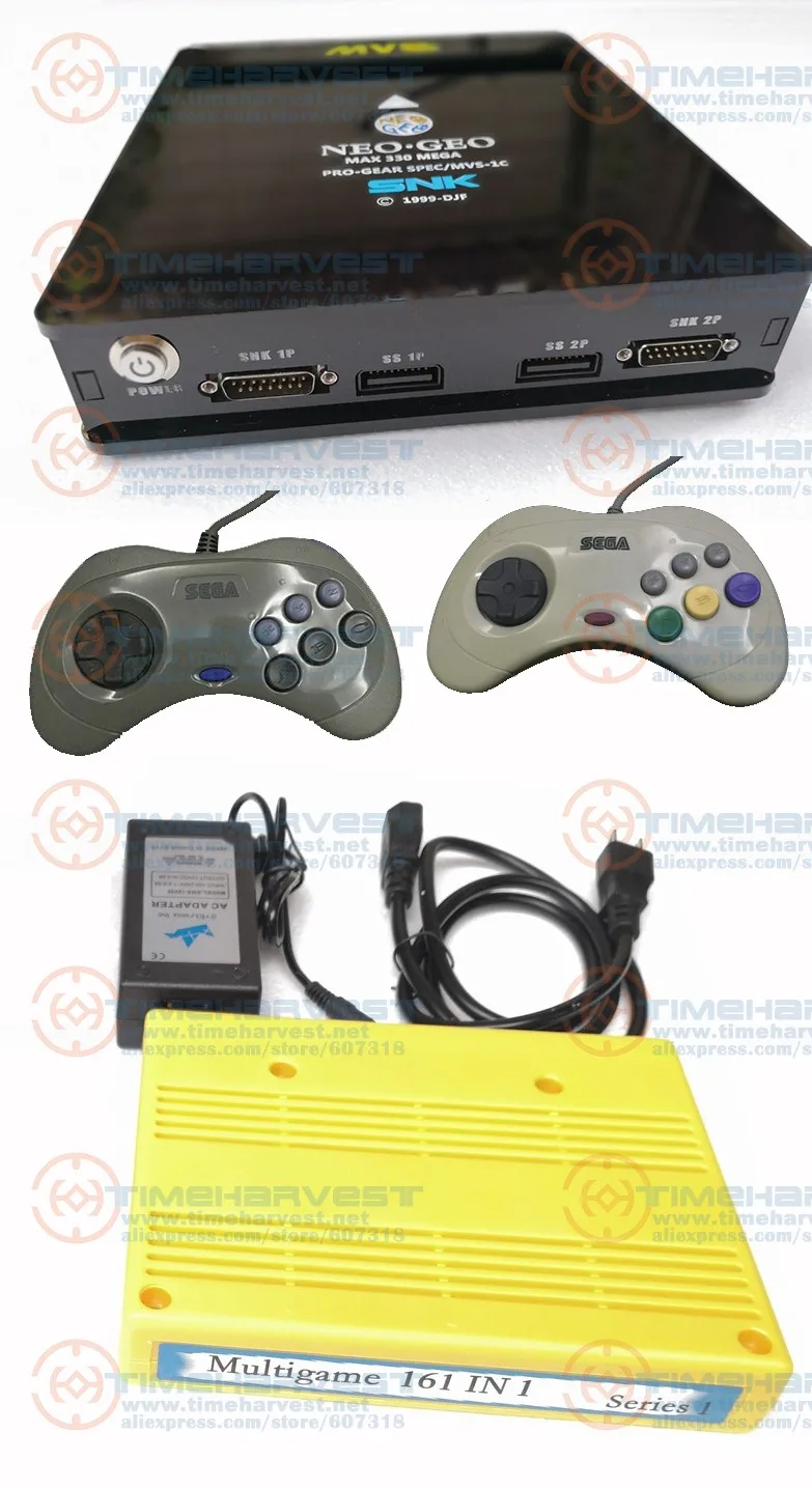 CBOX MVS консоль SNK NEOGEO CMVS с 2 шт б/у Saturn joypad$1 шт 161 в 1 игровой картридж аркадные ТВ Игры для дома