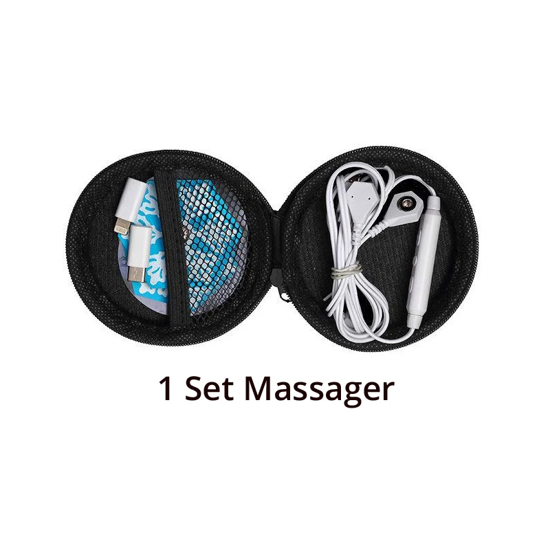 1 Set Massage Портативный EMS импульсный массажер телефон массаж всего тела облегчение боли Расслабление 2 массажные пластыри матч с iOS Android USB устройств - Цвет: 1 Set Massage