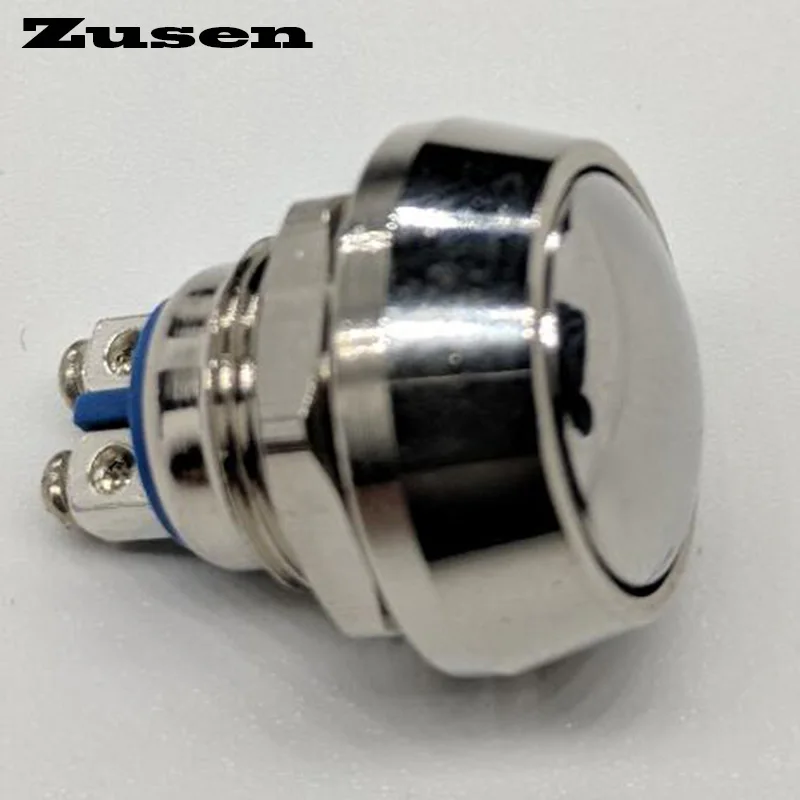 Zusen 12 мм (ZS12B 10/N) 1no Dome head мгновенная Водонепроницаемая Кнопка микро