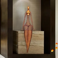 customized hotel lobby decoration body art metal ornament abstract creative crafts home decoration ornaments mermaid