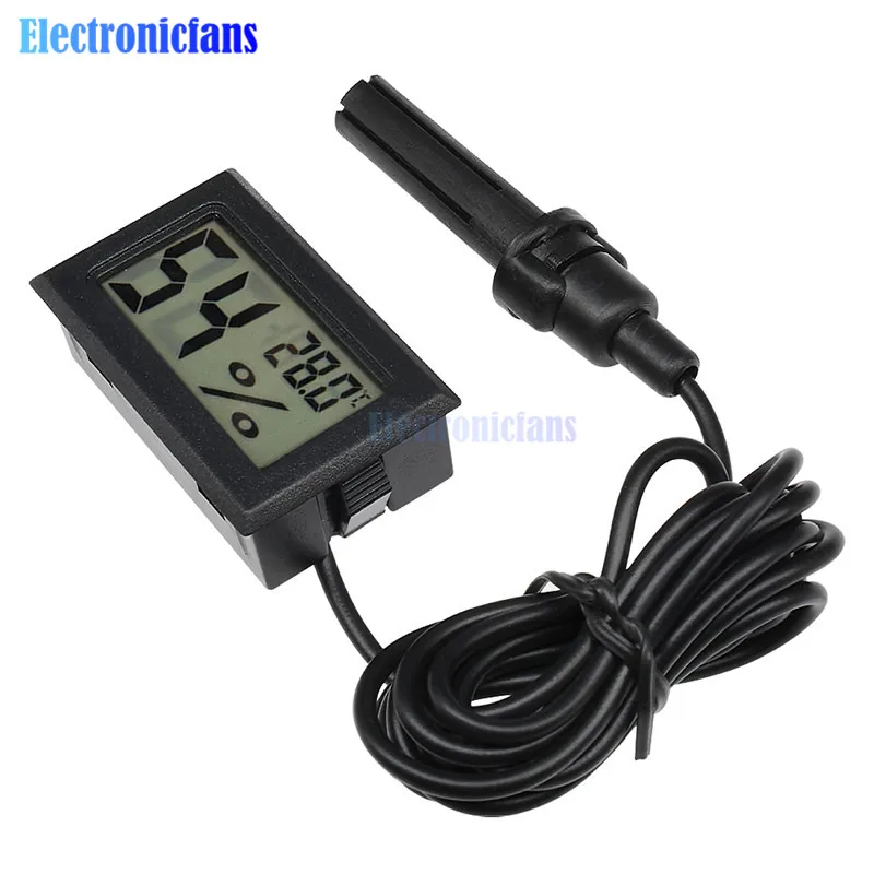 Mini Probe LCD Digital Thermometer Hygrometer Temperature Humidity Indoor Meter Display -50 ~ 70 Degrees Celsius | Электронные