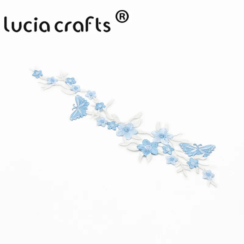Продажа Lucia crafts 1 шт. 27*6 5 см вышитые цветочные заплатки железные сделай сам