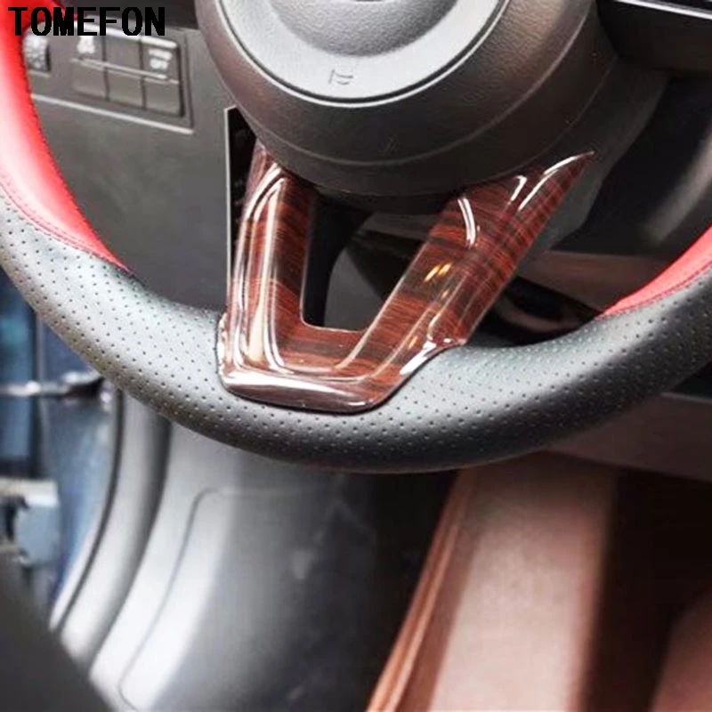 TOMEFON Новый! Текстура древесины рулевого колеса аксессуары для интерьера MAZDA 3 6 CX 5 9