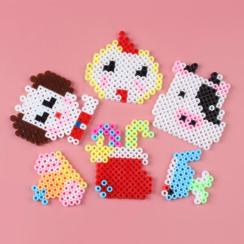 48 Цвета 5 мм Perler бисер для детей 3D головоломки игрушки "Сделай своими руками" 4600 шт./компл. Хама бусины образовательных головоломки игрушки предохранитель Pegboard