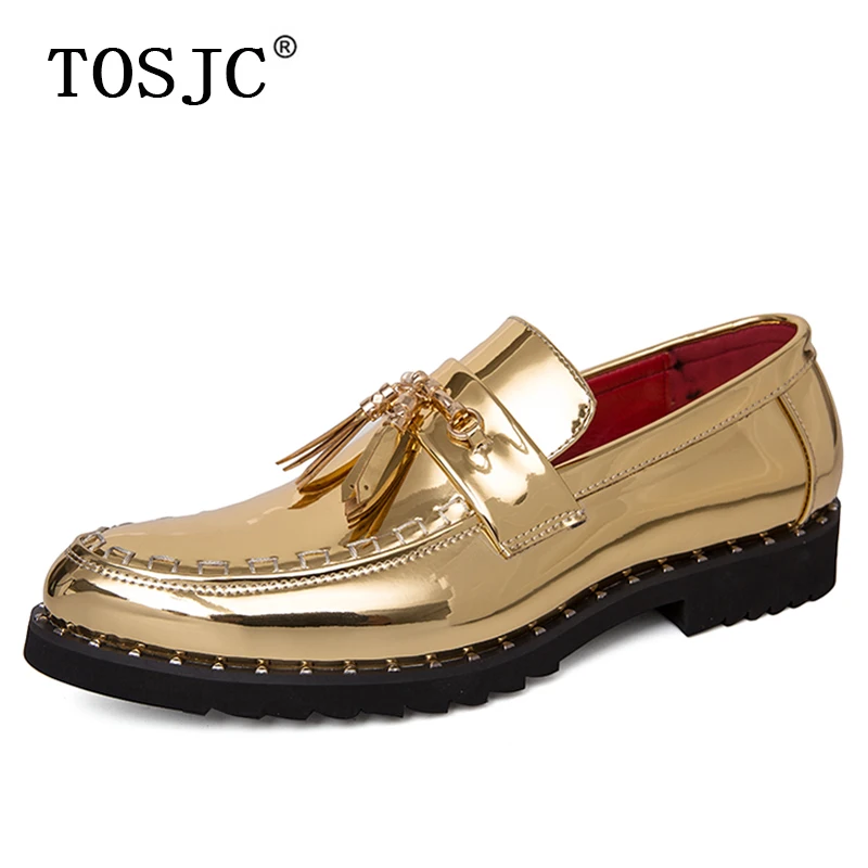 TOSJC/мужские модные лоферы с кисточками мужские роскошные модельные туфли