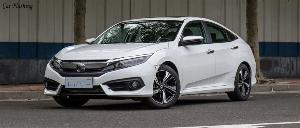 Автомобильный мигающий 1 комплект 12 В ABS светодиодный для Honda Civic DRL Дневной ходовой свет Дневной свет с желтой поворотной сигнальной лампой