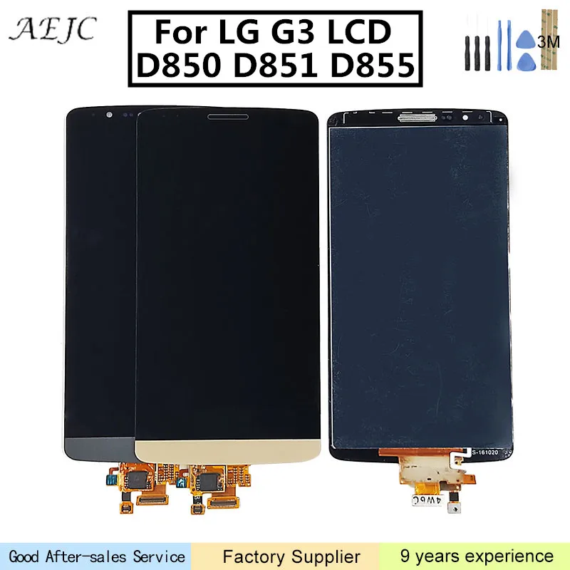 5 &quotдля LG G3 ЖК дисплей кодирующий преобразователь сенсорного экрана в сборе