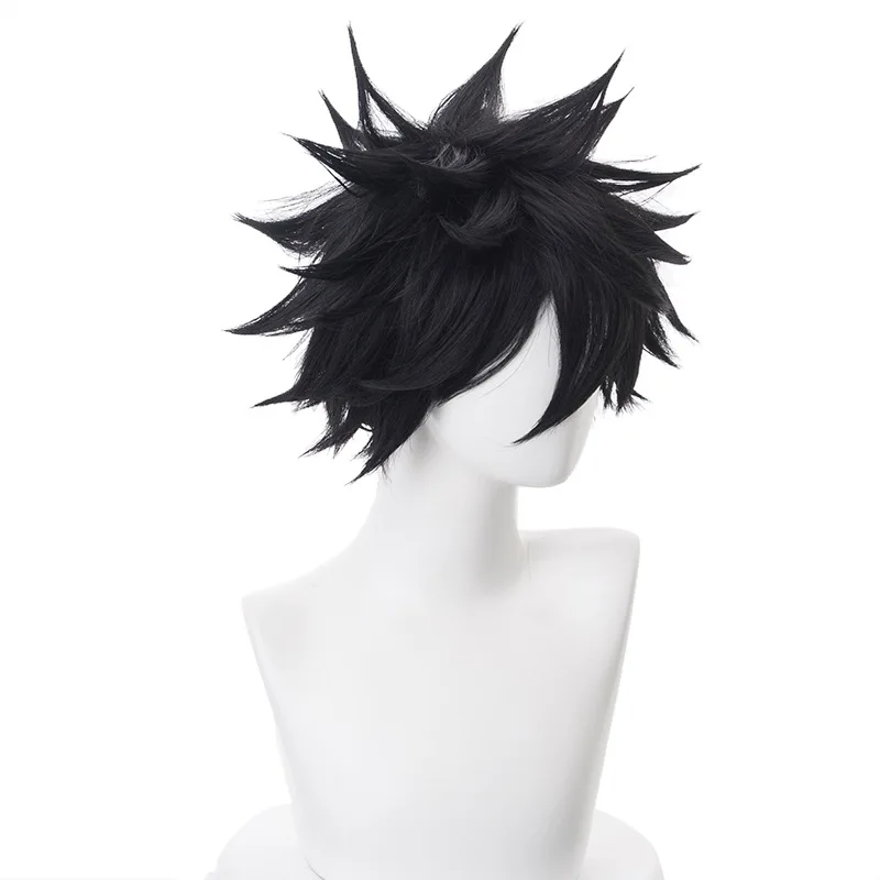 Парик для косплея моя геройская академия термостойкий из синтетических черных