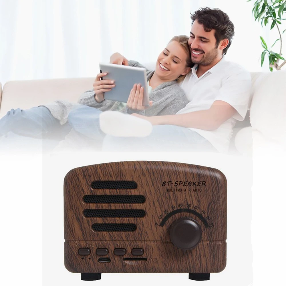 Nasin BT01 ретро портативный мини Bluetooth динамик беспроводной динамик s 5 Вт супер бас Музыка громкий динамик s Поддержка TF карта fm-радио