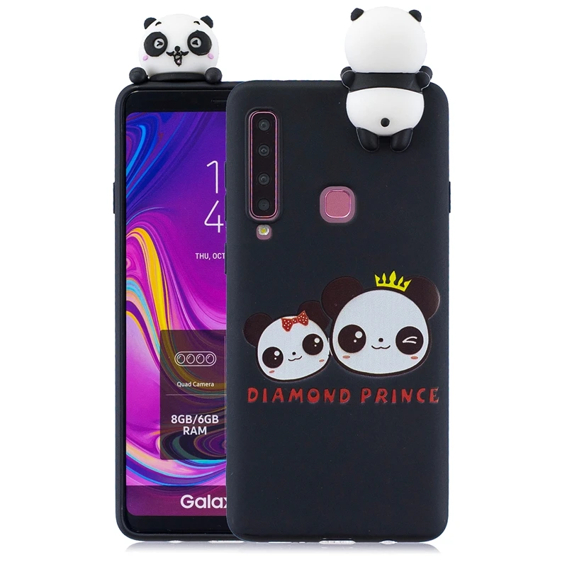 6 Etui для samsung A7 чехол Galaxy A9 чехол 3D, панда, единорог, силиконовые крышки для samsung Galaxy A7 A9 A8 A6 плюс A3 A5 чехол - Цвет: 6