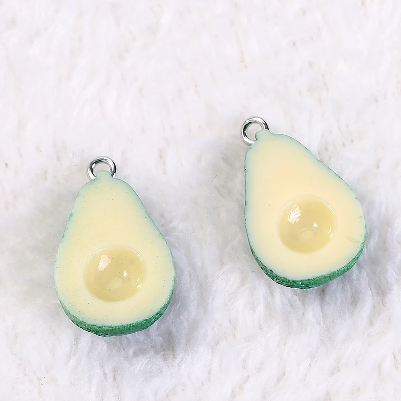 20 шт 24 мм * 15 авокадо Авокадо Фрукты Овощи амулеты для ювелирных изделий