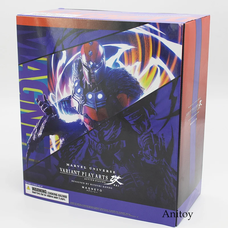 Marvel Universe VARIANT PLAY ARTS KAI MAGNETO ПВХ фигурка Коллекционная модель игрушки 25 см