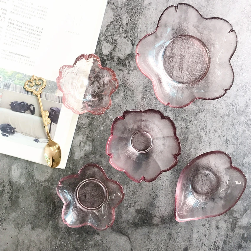 Японский стиль стеклянная чаша посуда с изображениями фруктов вишни Творческий