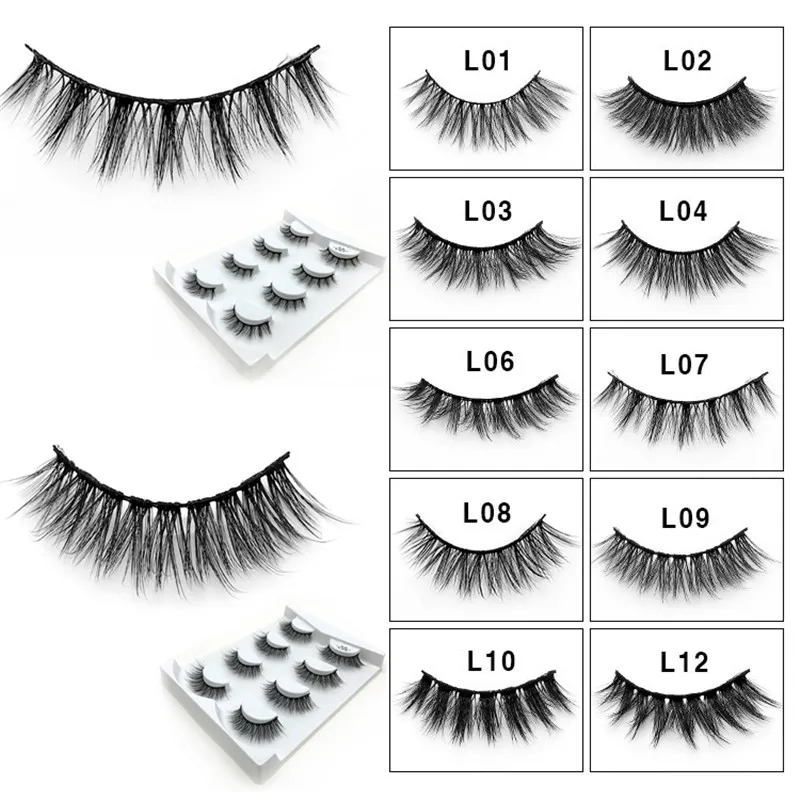 

YOKPN Water Mink False Eyelashes Natural Cross Cotton Stalk Makeup Fake Eyelashes Thick Soft Exaggerated Water Mink Lashes