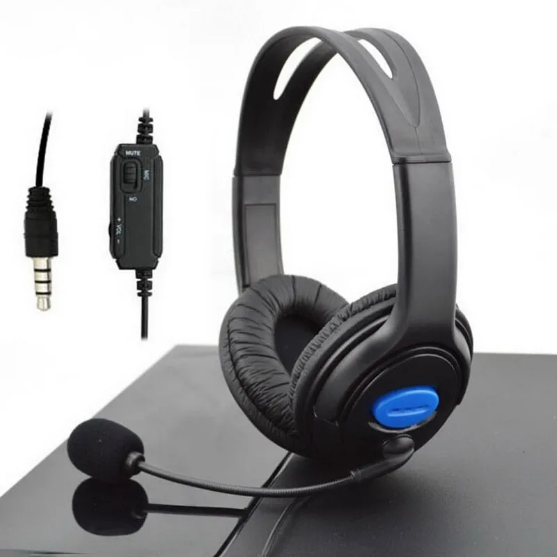 Проводные Игровые наушники 3 5 мм игровая гарнитура с микрофоном для PS4 Sony PlayStation