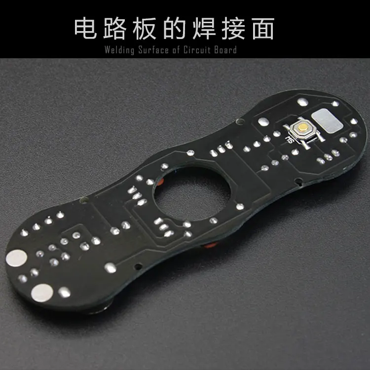 Светодиодный напальчник гироскопа DIY производственный Комплект красочный светодиодный электронный Обучающие части POV вращение