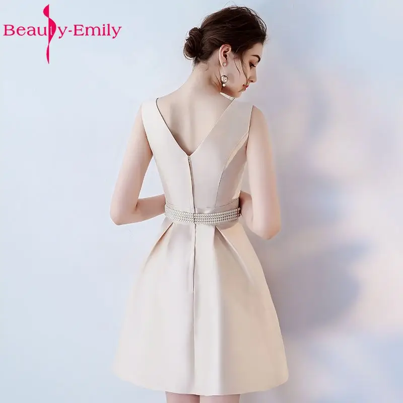 Beauty Emily/ТРАПЕЦИЕВИДНОЕ короткое сексуальное платье с v-образным вырезом для