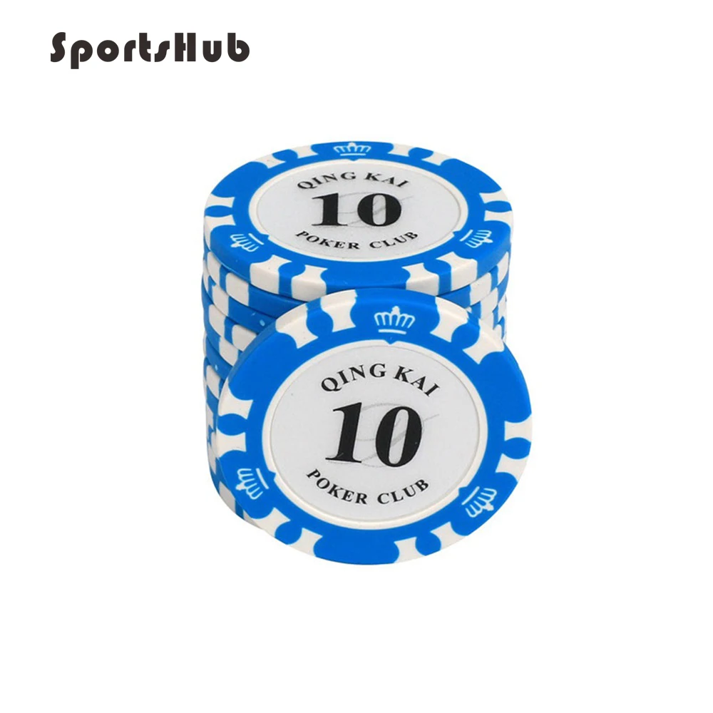 SPORTSHUB 100 шт. Высокое качество Многоцветный 14 г казино металл/глина Пользовательские ЭПТ фишки для покера EF0036