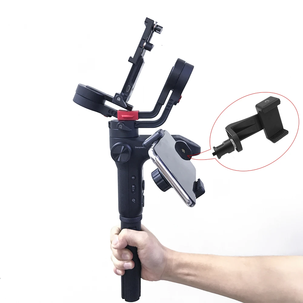 Держатель для телефона Zhiyun Weebill Lab Hohem ISteady Pro Feiyu G6 Plus DJI Ronin S Osmo Gimbal кронштейн штатива для смартфона