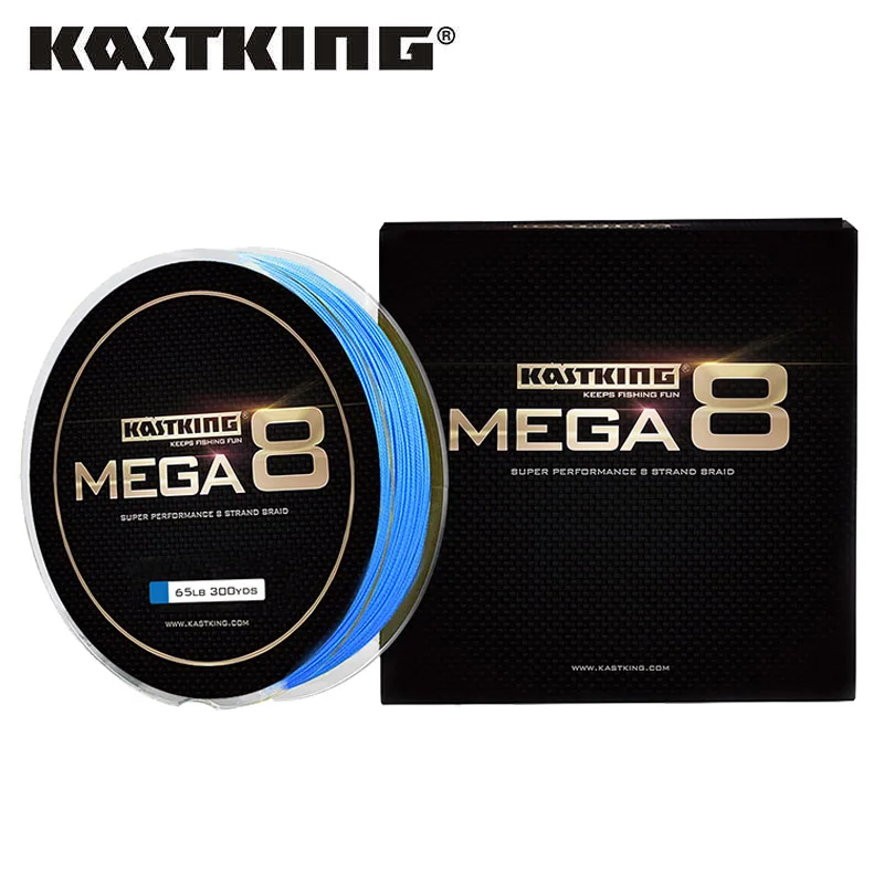 Blue KastKing 300Yds/274 М 8 Пряди ЧП Плетеная Леска Multifilament Лески Черный 30 40 50 65 80LB морская Рыба Провода - Цвет: Blue