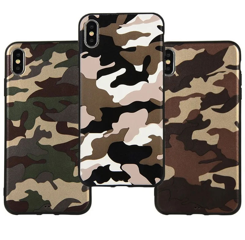 Camouflage Silicone Case For iPhone 7 8 Phone X XR XS Max Official Cover 6 6S Plus 5 5S SE Capa |