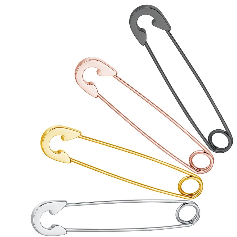 Новый дизайн Безопасность Pin серьги гвоздики Нержавеющая сталь для Для женщин