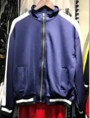 Синий Пятая Коллекция двойной трикотажный спортивный жакет хип-хоп Pop-Up Store 1987 женские мужские куртки куртка-бомбер - Цвет: Синий