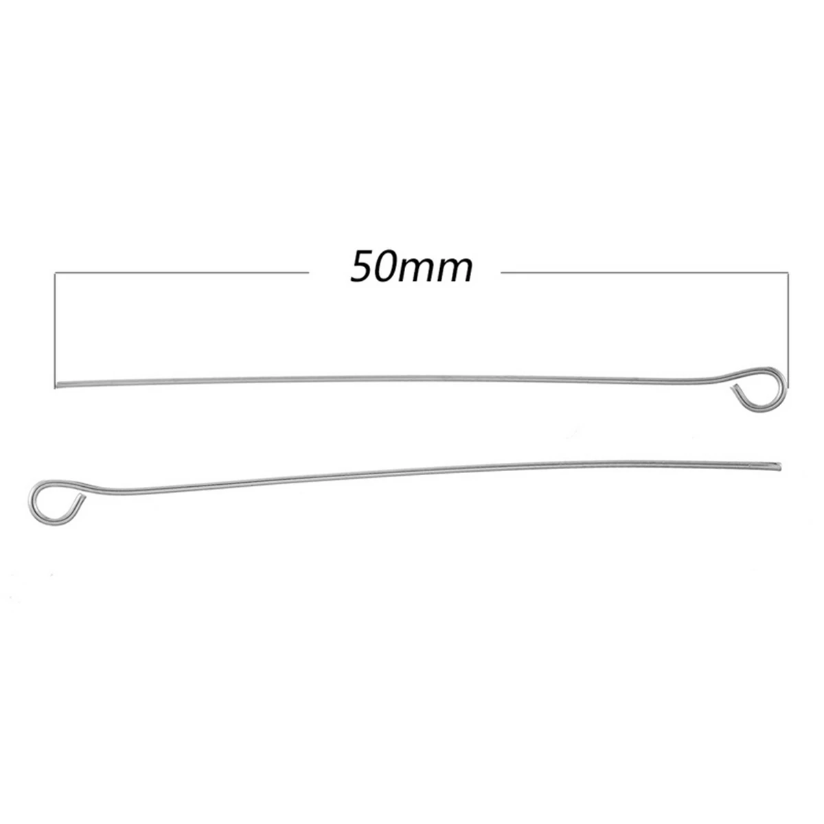 MJARTORIA 100 шт. нержавеющая сталь средства ухода для век шпильки мм 0 6x50 DIY ювелирных